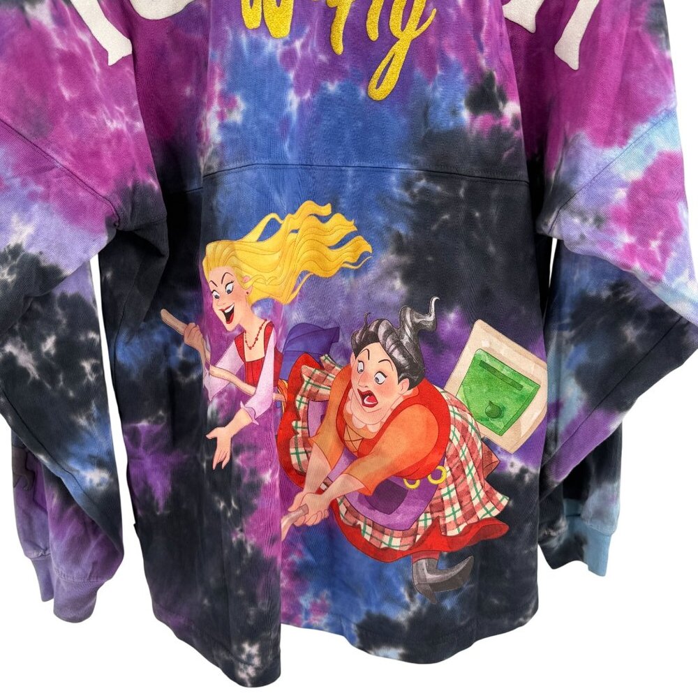Disney Spirit Jersey Hocus Pocus tie dye L/S t shirt size small oversized - Picture 7 of 8